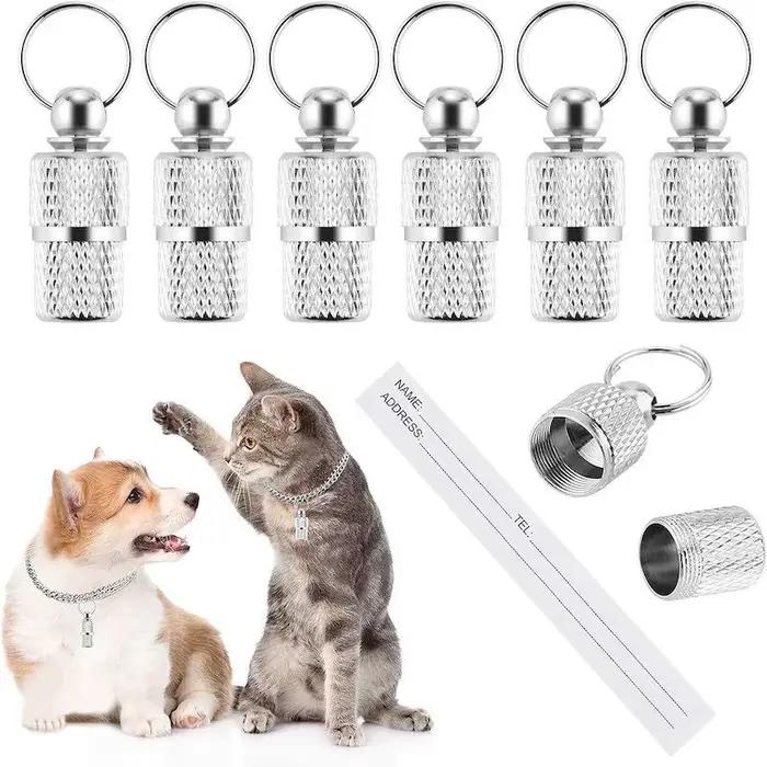 Pendentif de plaque signalétique anti-perte pour chien et chat
