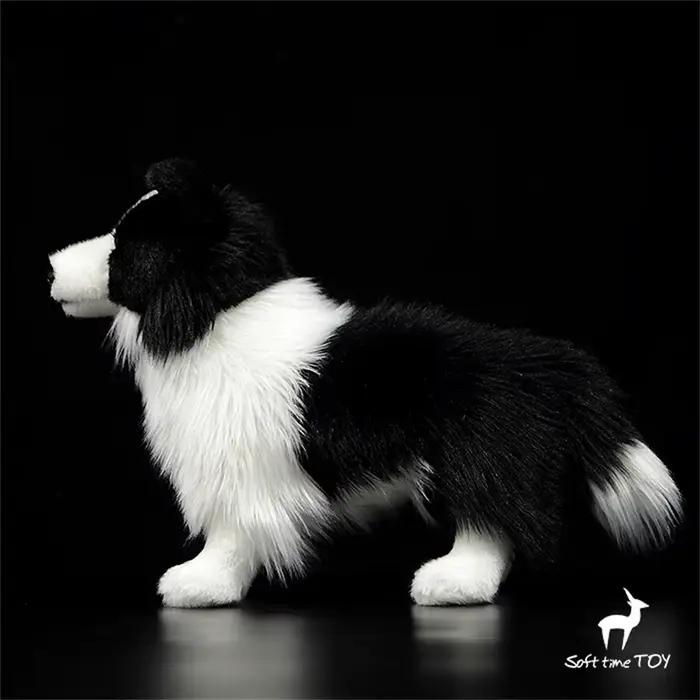 Border Collie haute fidélité Anime mignon peluche mouton chien jouets
