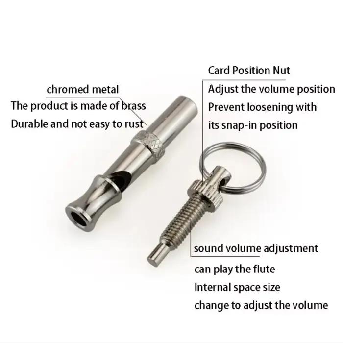 Le sifflet ultrasonique pour chien produit un son à haute fréquence pour la formation professionnelle des chiens