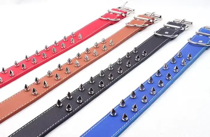 Collier pour chien en cuir PU