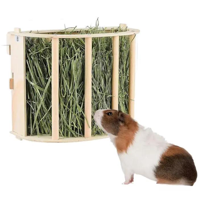 Mangeoire à foin en bois pour cochon d'inde et lapin