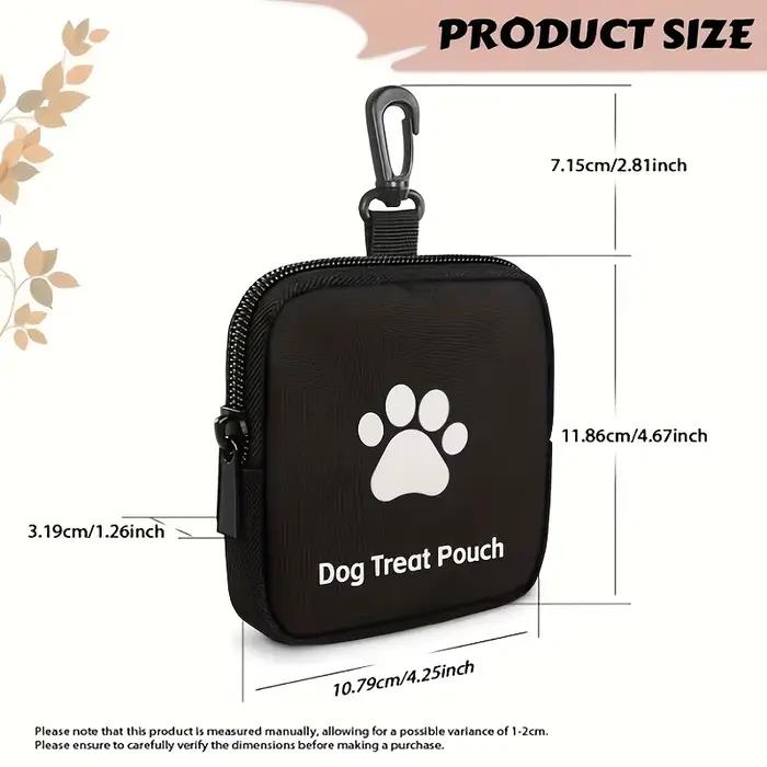 Sac de friandises d'entraînement pour chiens à fermeture éclair