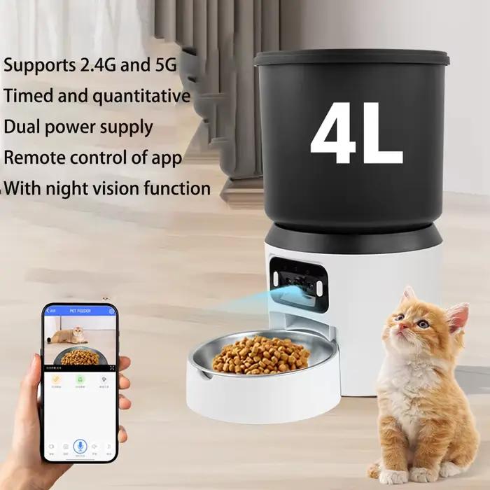 4L mangeoire automatique pour chat animal de compagnie intelligent