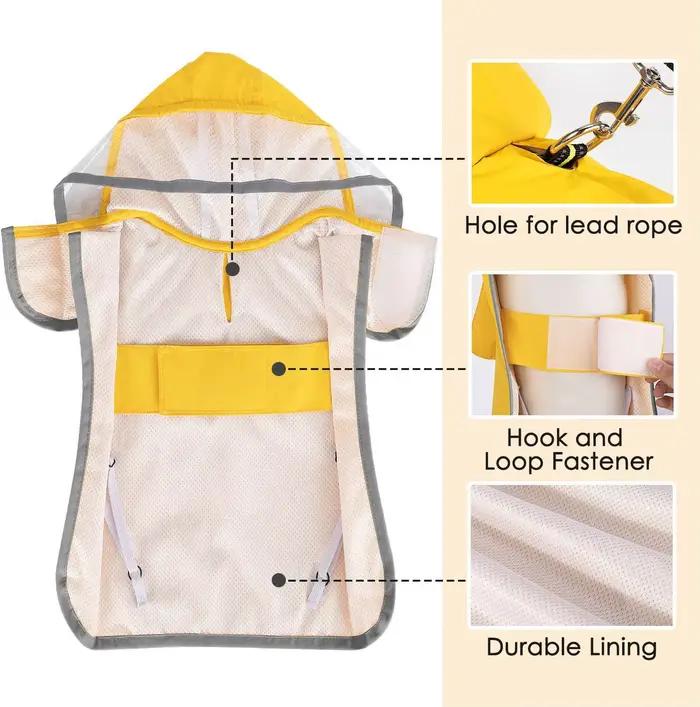 Manteau imperméable réfléchissant pour chien
