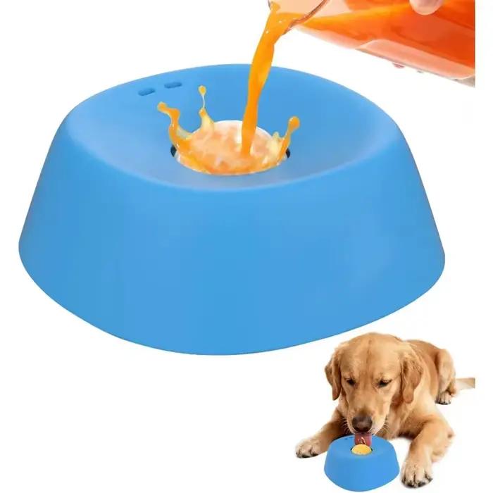 Bols à lécher pour chien anti-glissement en forme de boule