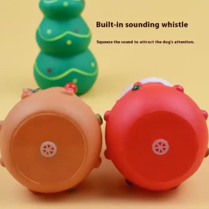 Jouets à mâcher grinçants pour animaux de compagnie sur le thème de Noël