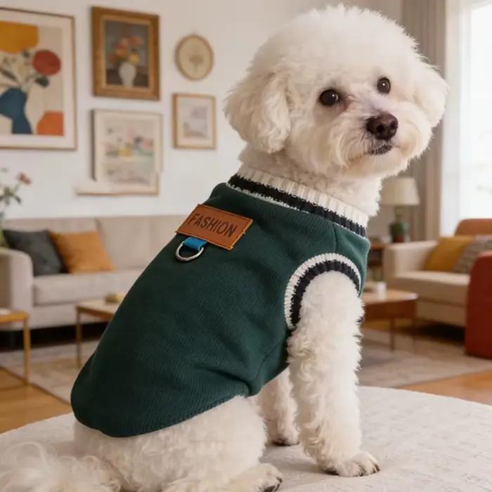 Vêtements en tricot pour chien