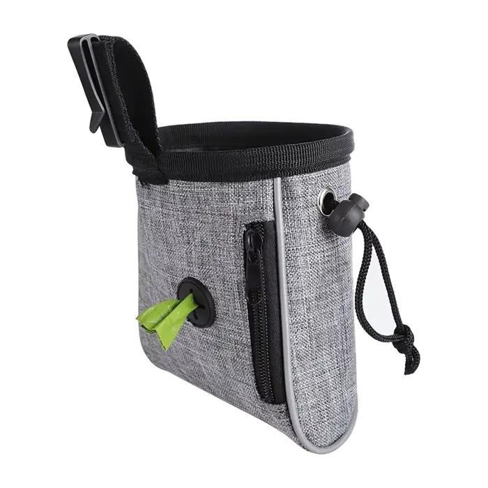 Sac de dressage pour chien avec distributeur intégré de sacs à déjections