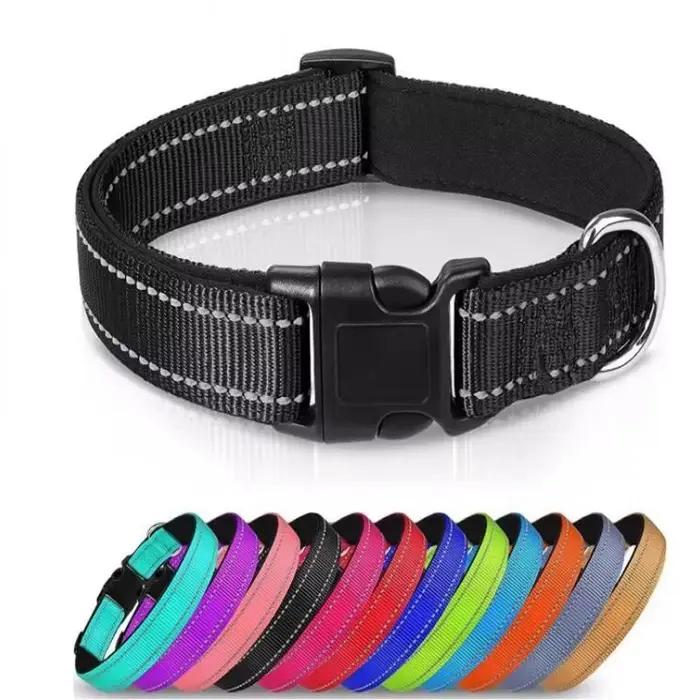 Collier réfléchissant réglable en Nylon respirant