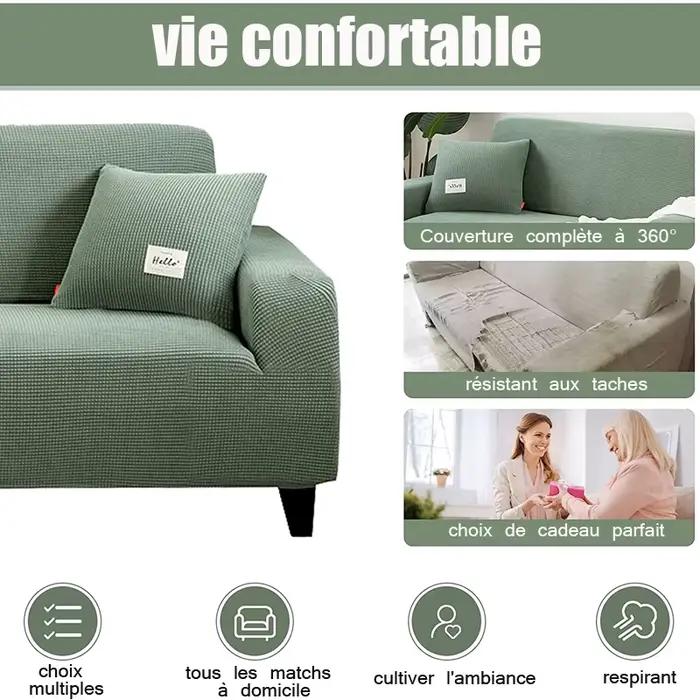 Juste de Protection Épaisse pour Canapé d'Angle