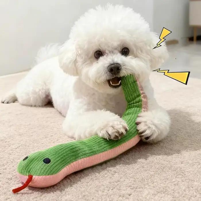 Jouet interactif serpent sonore pour chats et chiens