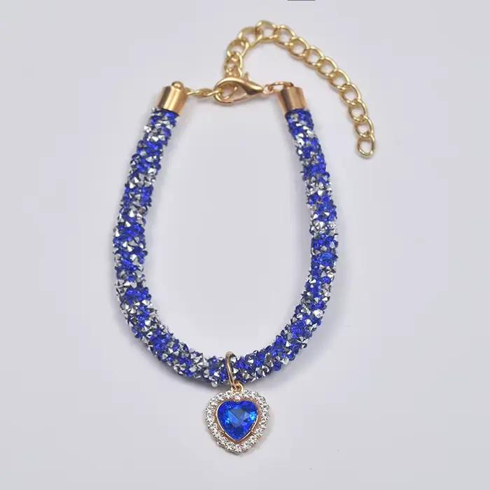 Collier de luxe en cristal pour chiens