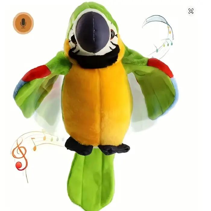Jouet en peluche perroquet parlant
