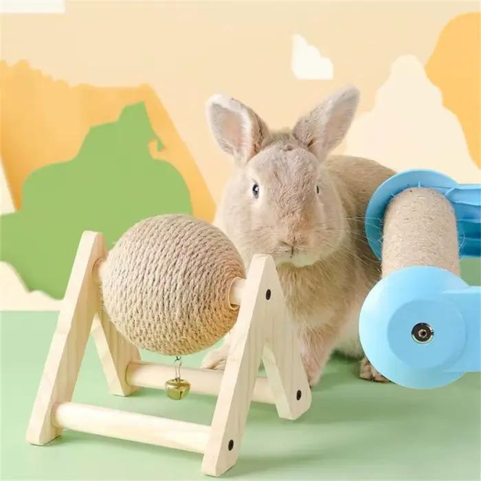 Boule à gratter pour lapin