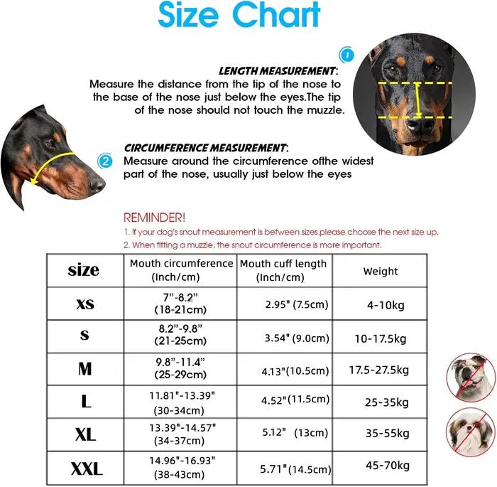 Muselière pour chien, panier respirant