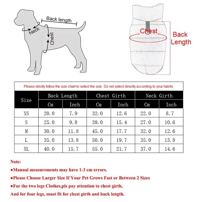Imperméable à l'eau Chien Manteau D'hiver Polaire Vêtements Pour Petits Chiens Chats Épais Chiot Veste Pour Animaux De Compagnie Gilet Chihuahua Yorkshire Costume Salopette
