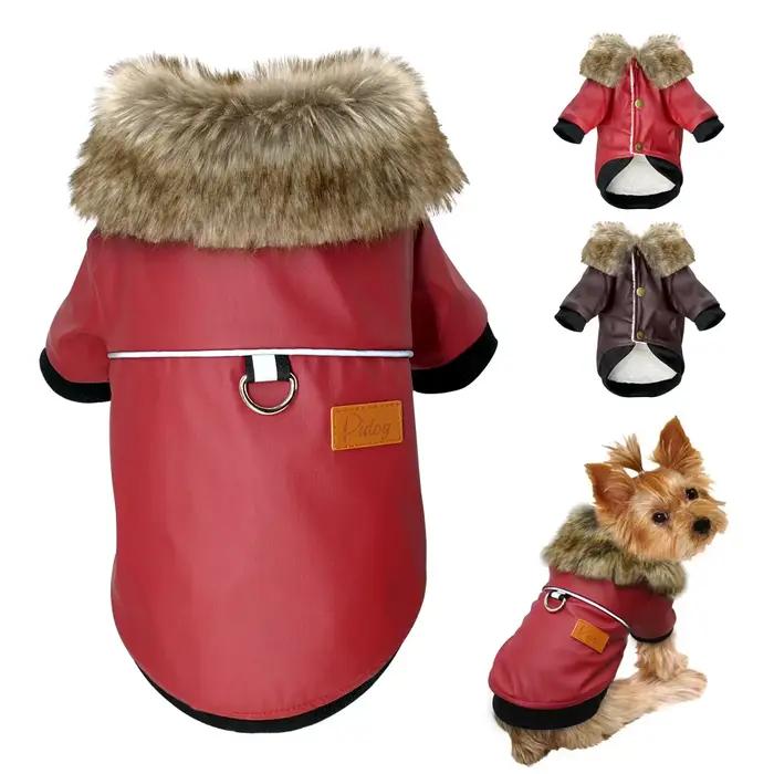 Veste en cuir pour chien Cool