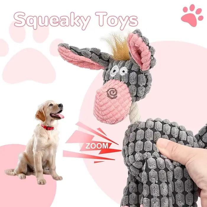 Kenjac-jouet en peluche pour chien avec couineurs