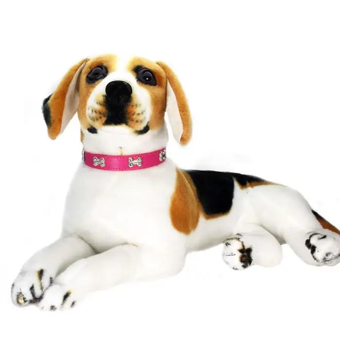 Sangle de cou en cuir Sophia pour chien de compagnie