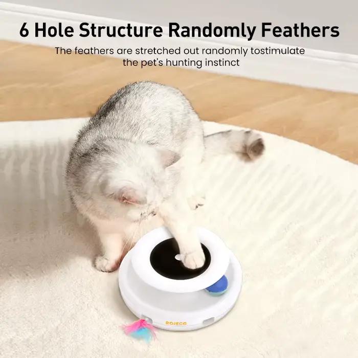 ROJECO Jouets Intelligents 2 en 1 pour Chat et Chien