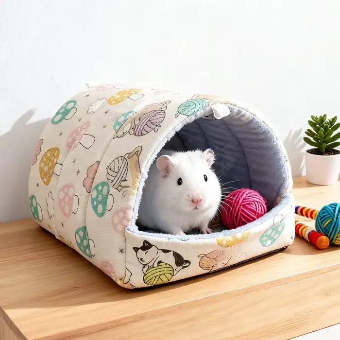Lit de couchage pour petits animaux d'hiver