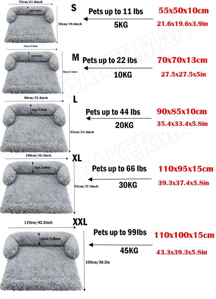 S-XXL lit pour chien canapé