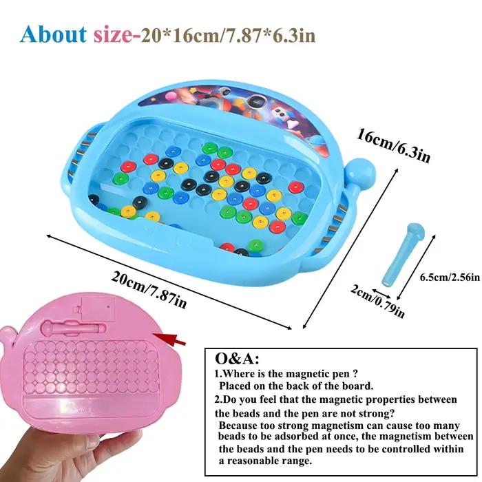 Tableau magnétique pour enfants avec stylo et perles