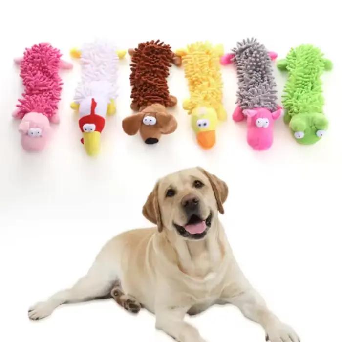 Nouveau jouet en peluche Durable pour chien de compagnie pour petites races-jouet de nettoyage à mâcher grinçant en forme d'animal pour chihuahua Yorkshire Bichon chiots