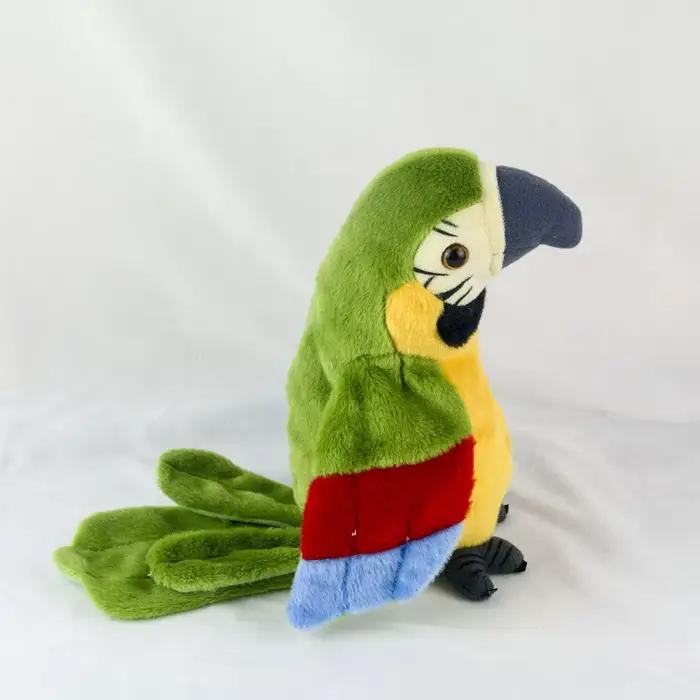 Jouet en peluche perroquet parlant
