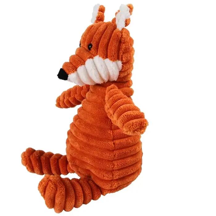 Morsure à mâcher grinçante-jouet en peluche en forme d'animal résistant pour petits chiens