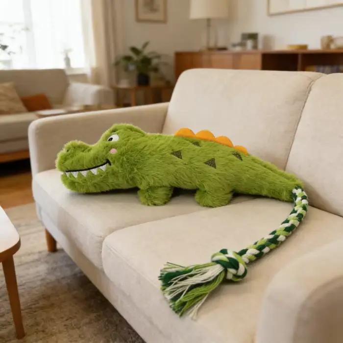 Jouet à mâcher pour chien en peluche nouée