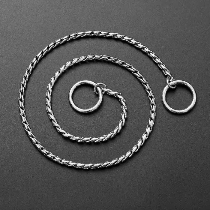 Collier de étranglement en métal pour chien
