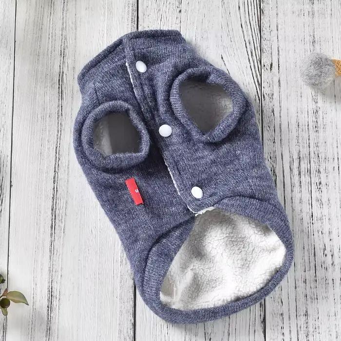 Manteau chaud avec fourrure pour animaux de compagnie