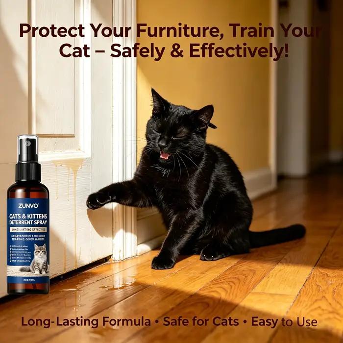 Spray anti-griffures et anti-mastication pour chats