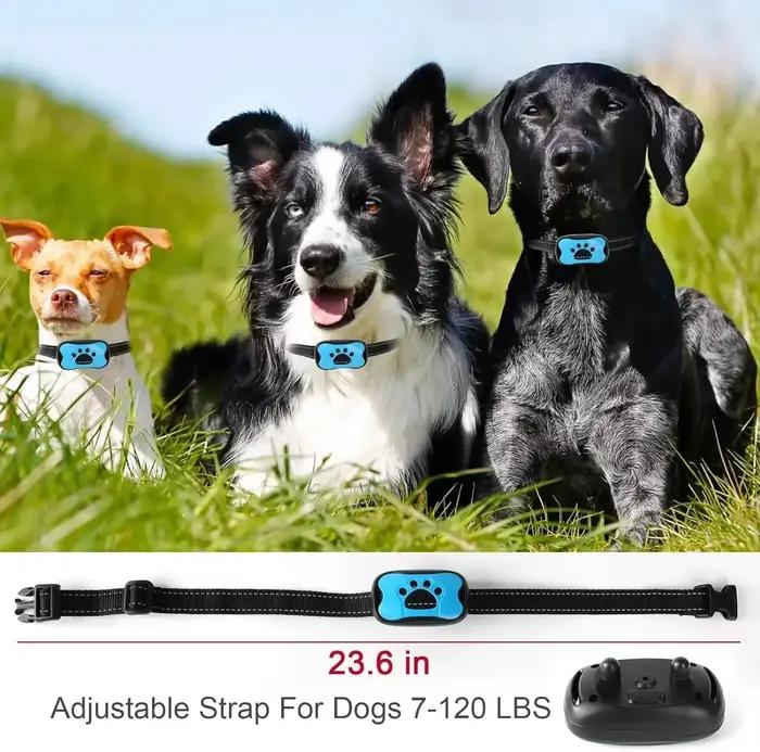 Collier de dressage anti-aboiement rechargeable pour chien