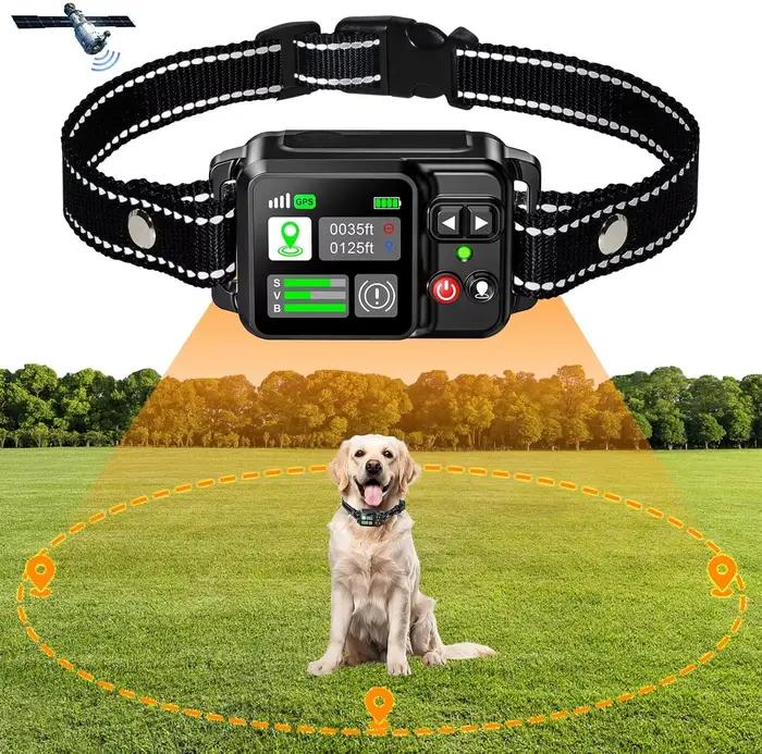 Système de clôture sans fil pour chien avec GPS