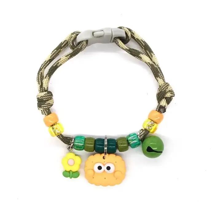Collier tressé coloré pour animaux de compagnie