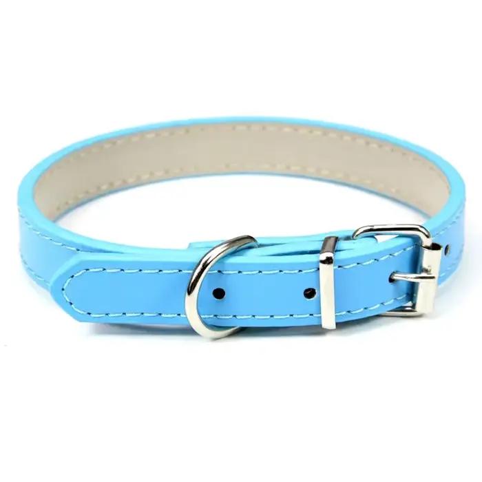 Collier en cuir souple solide pour chien