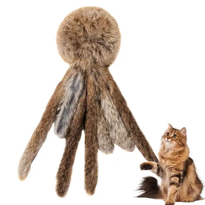 Jouet pour chat en fausse fourrure de lapin