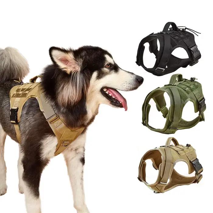 Harnais tactique pour chien avec poignée