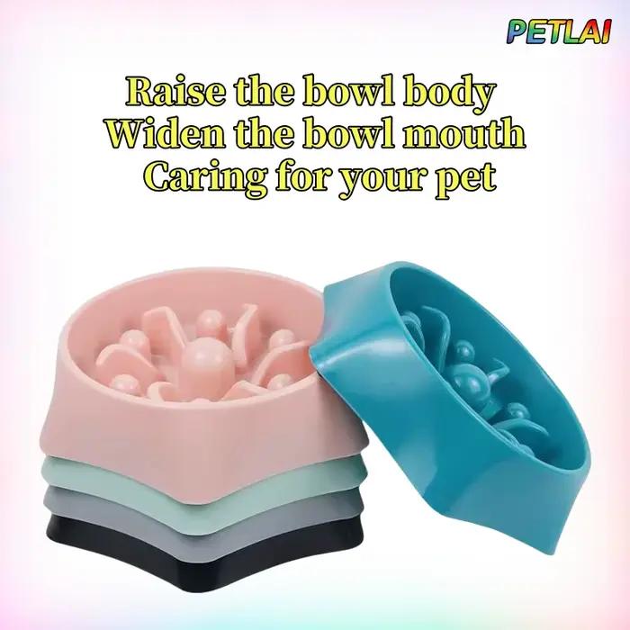 Bols pour chiens mangeoire lente Anti-étouffement ralentissement manger de la bouchée arrêter facile à nettoyer Puzzle bol de nourriture pour chien alimentation interactive antidérapante