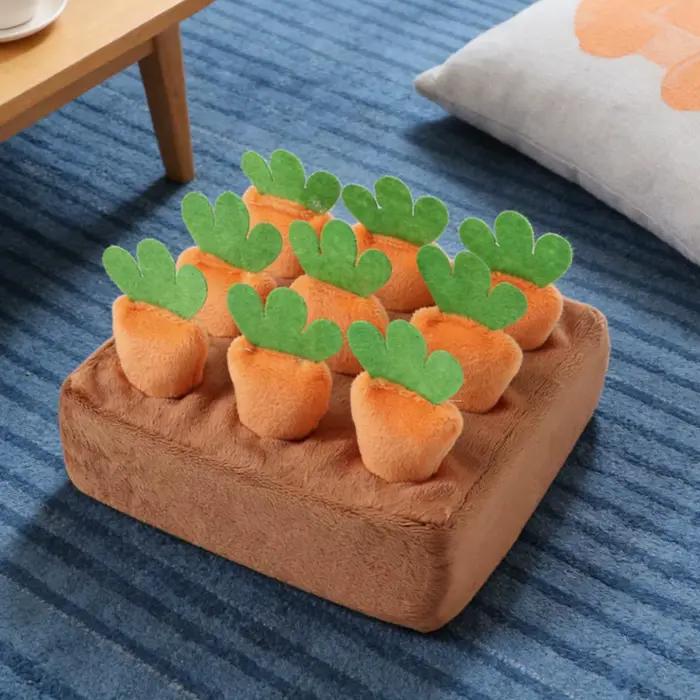 Tapis de reniflement interactif pour chiens avec carottes