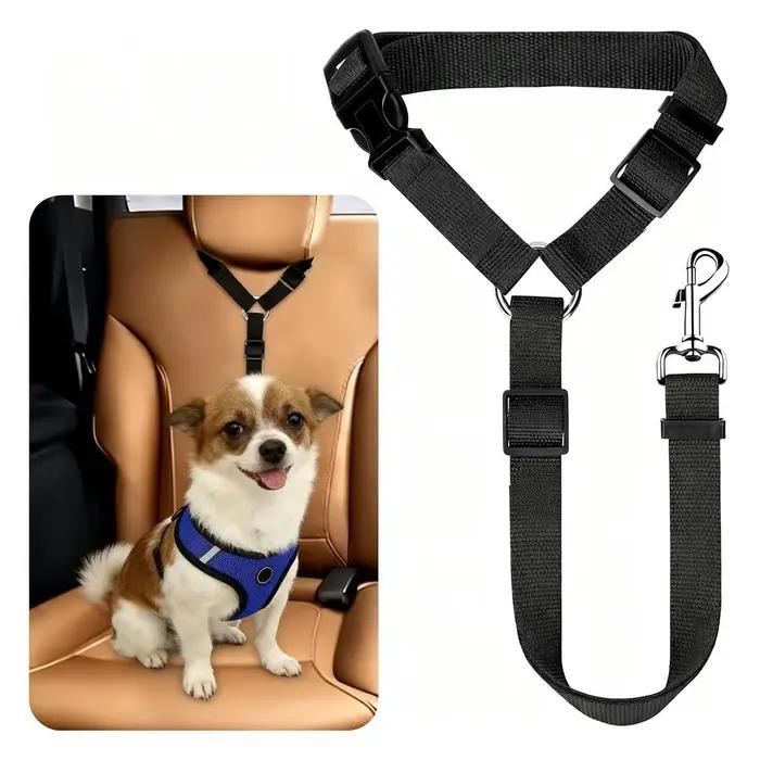 Ceinture de sécurité réglable pour chien avec boucle