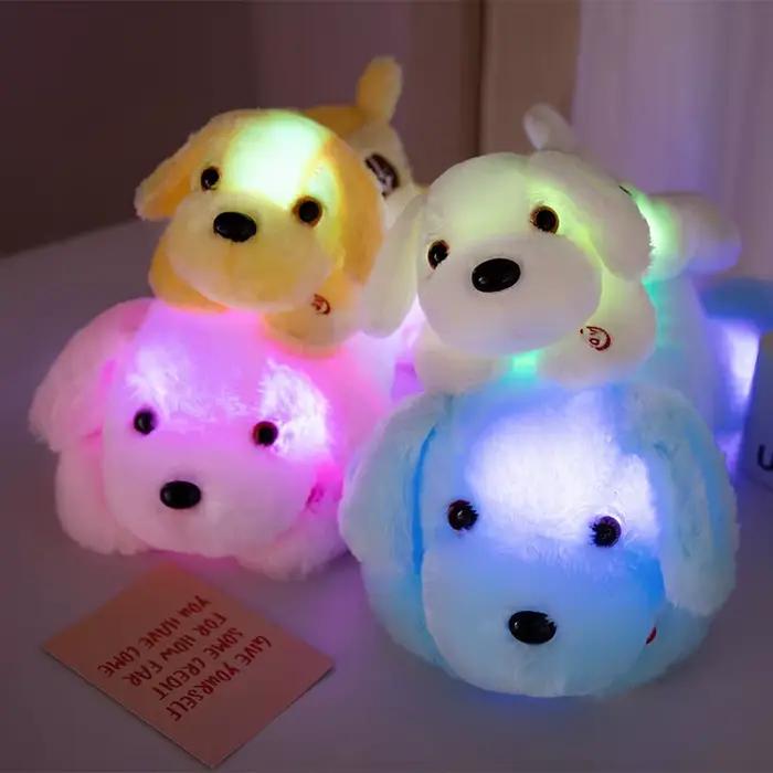 Jouet en peluche chien lumineux