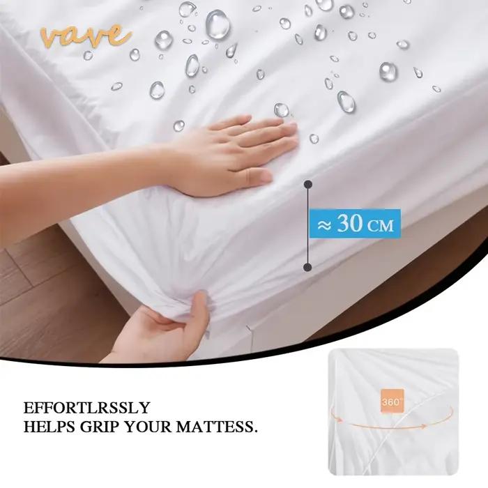 Drap-housse de lit solide 100% imperméable