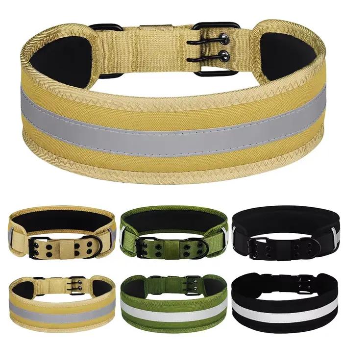 Collier pour chien réfléchissant de couleur unie