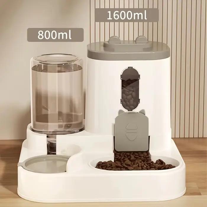 Distributeur automatique 2-en-1 pour animaux de compagnie