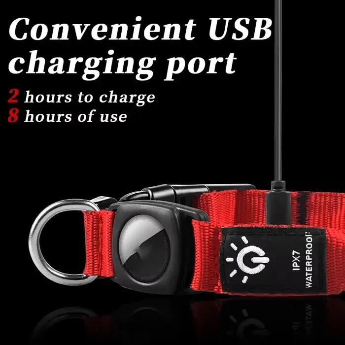 Collier de chien vente chaude Airtag manchon de protection sans positionnement Tracker LED étanche