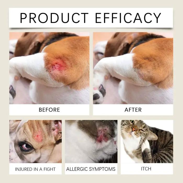 YEGBONG 100g crème de soin de la peau des animaux de compagnie hypoallergénique soulagement apaisant formule de réparation douce pour chien et chat avec irritation sensible