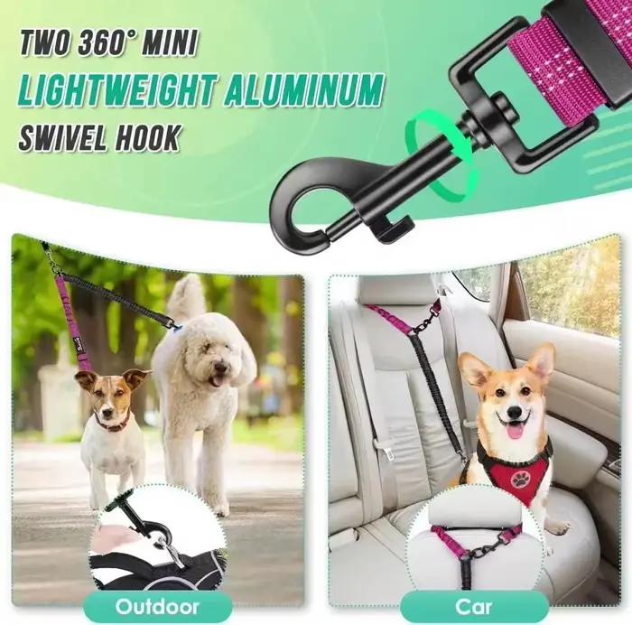 Attache de laisse double pour chien de 1